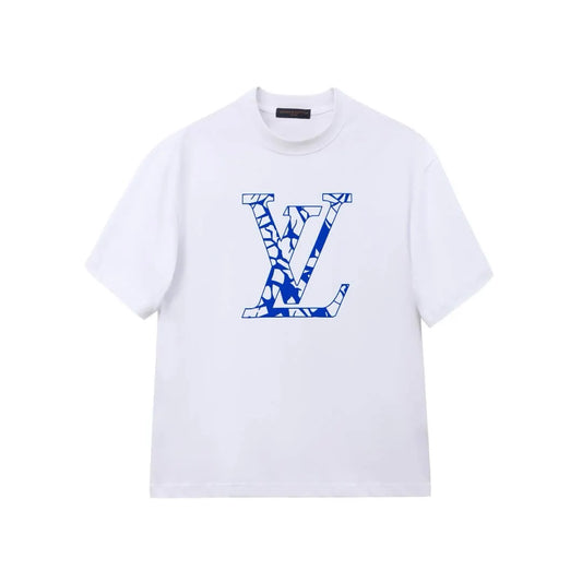 Broken Letter Print T-shirt
