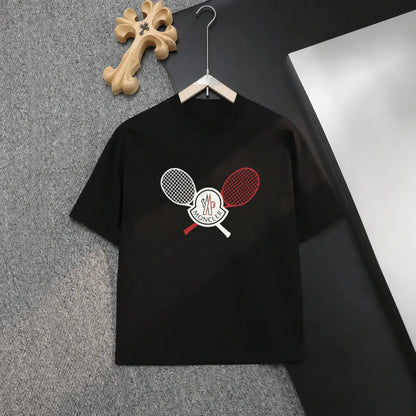 Sports Tennis Racket Graphic Casual T-Shirt
