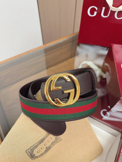 Red‑Green Striped Belt