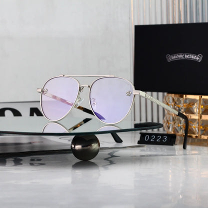 Vintage Slim Aviator Sunglasses