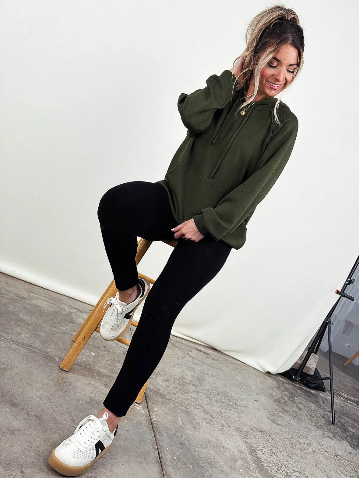 Drawstring Hooded Pullover