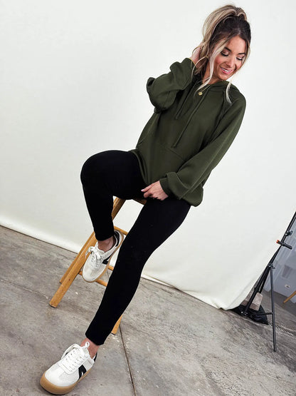 Drawstring Hooded Pullover