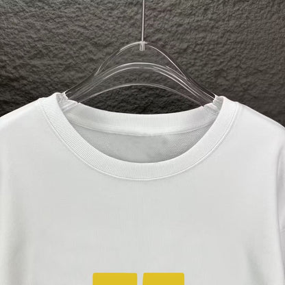 New Yellow Classic Print Sweatshirt