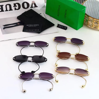 Rimless Hook-Temple Sunglasses