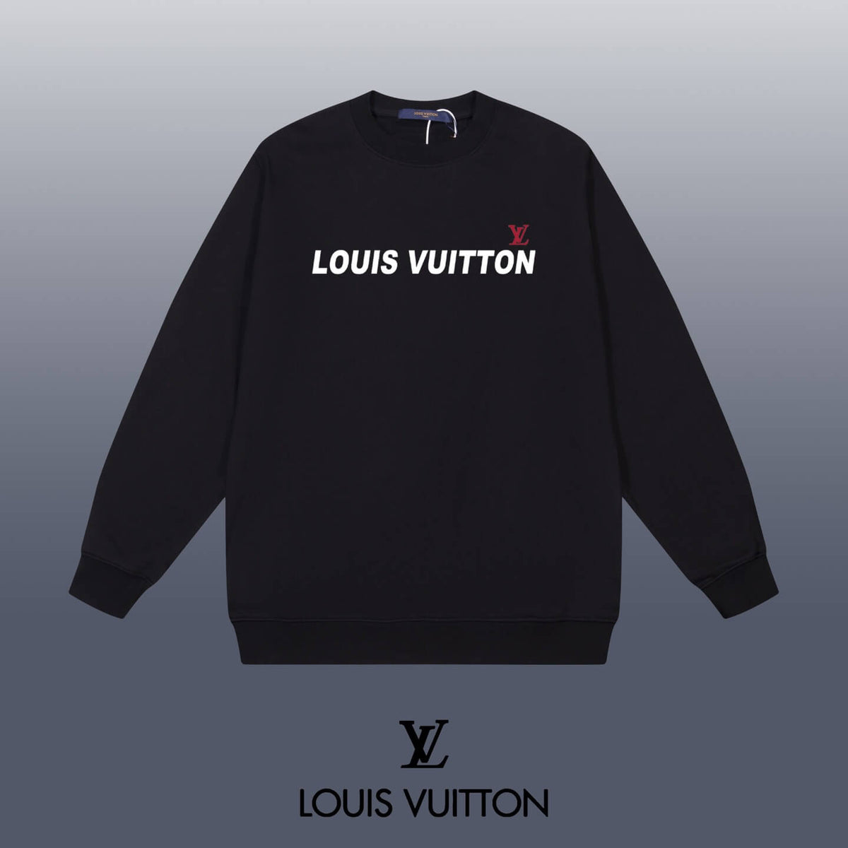 Classic Crew Neck Print Sweatshirt