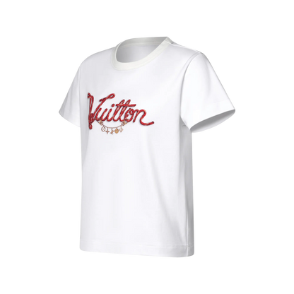 Red Letter Print T‑Shirt