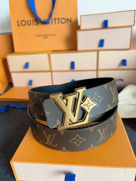 New Style Retro-Pattern Calfskin Leather Belt