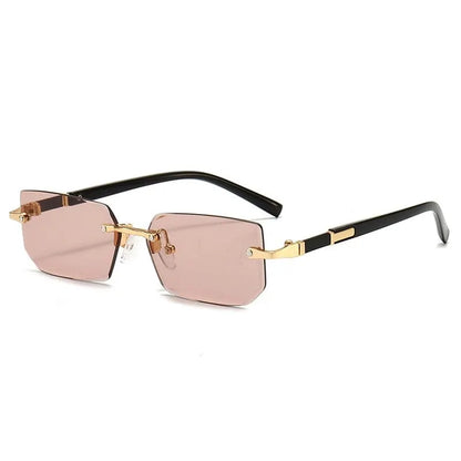 Women Men Shades Small Rectangle Sun Glasses