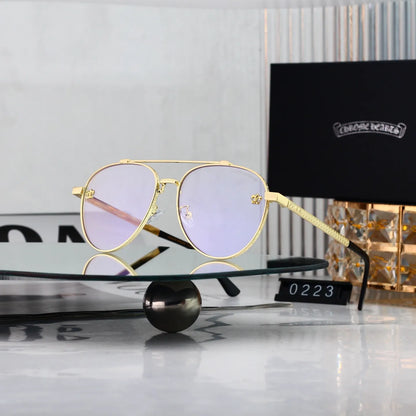 Vintage Slim Aviator Sunglasses