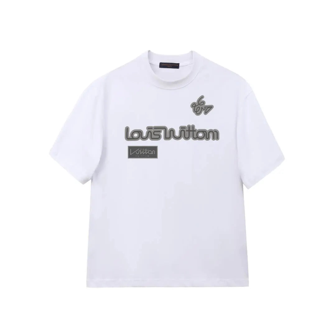 Double Sided 00 Number Letter Print T-Shirt