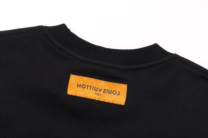 Classic Crew Neck Print Sweatshirt