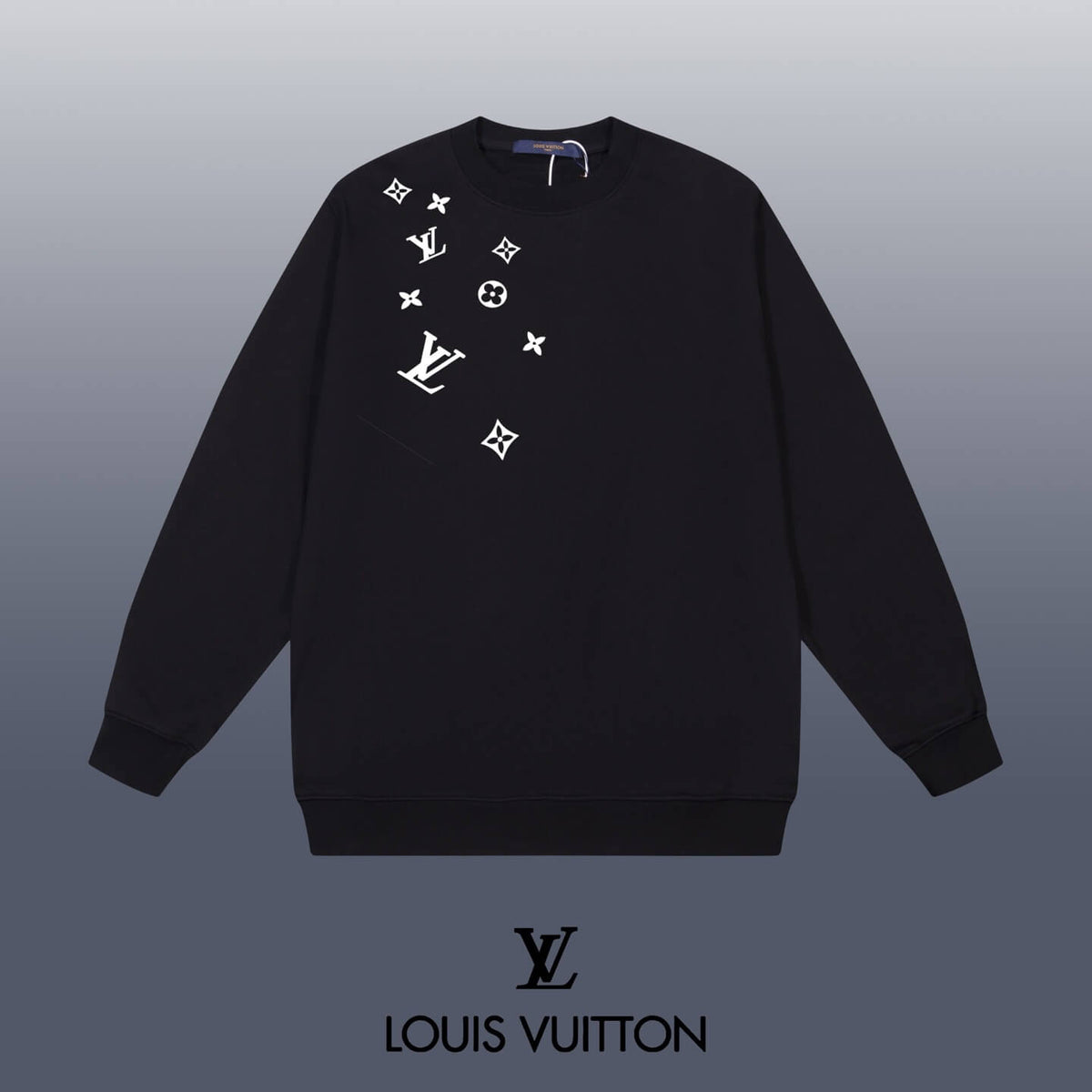 Star Jacquard Printed Sweatshirt