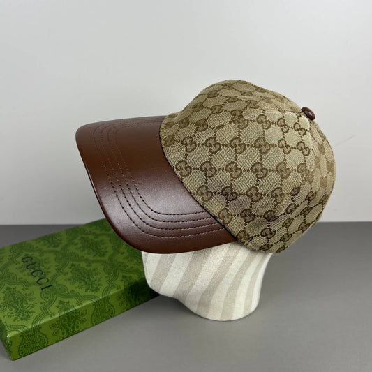 Classic Brown All-Over Print Baseball Cap