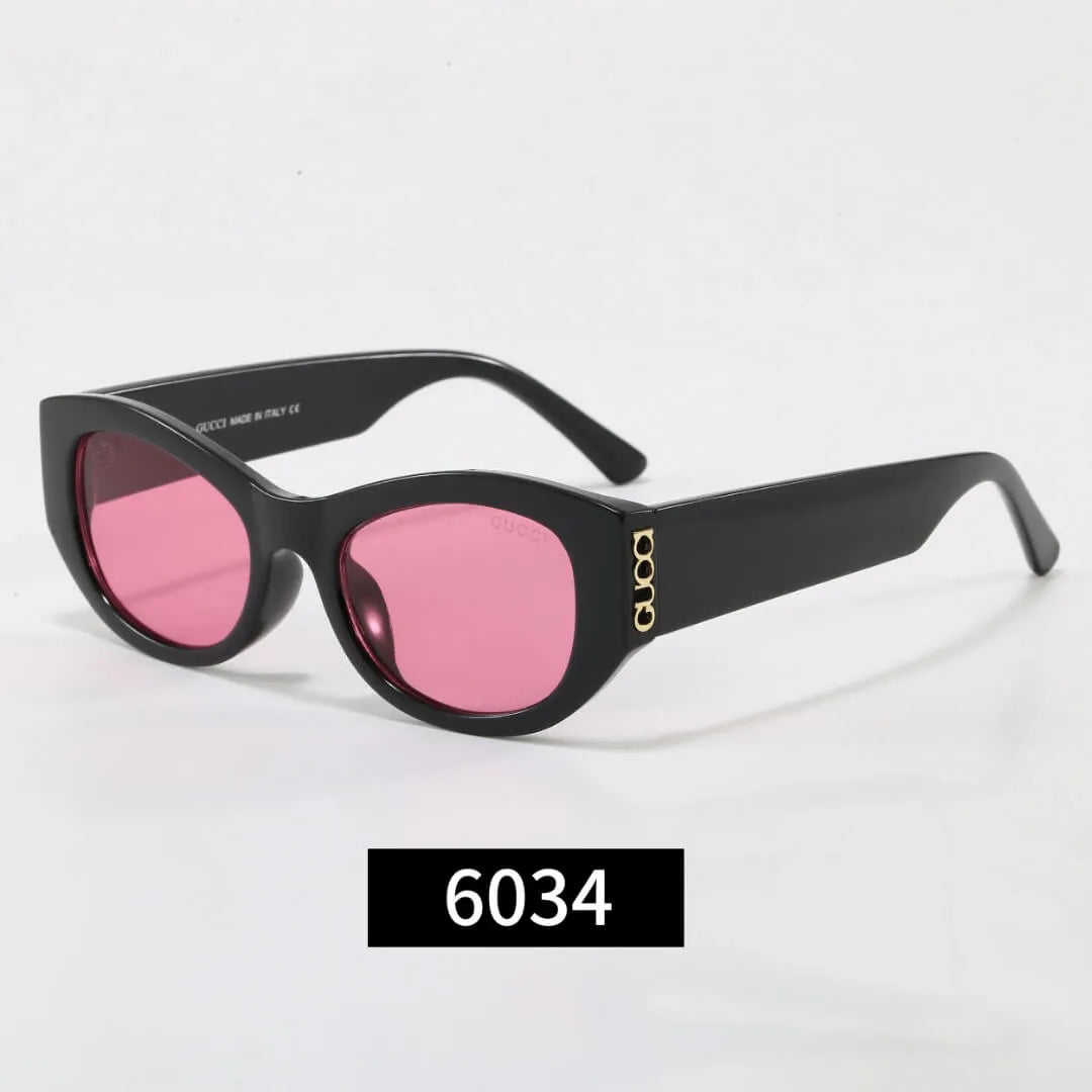 Cat-Eye Letter Logo Sunglasses