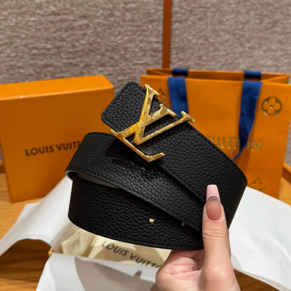 Lychee Grain Calfskin Leather Belt