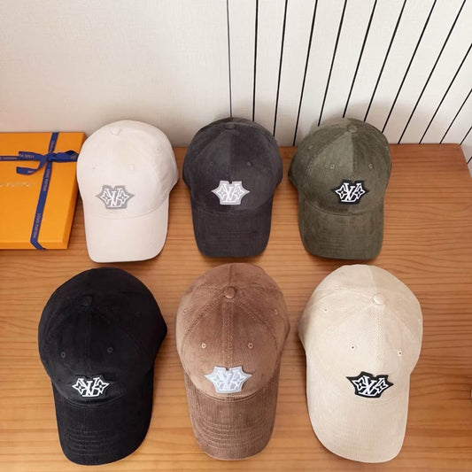 Vintage Corduroy Embroidered Logo Baseball Cap