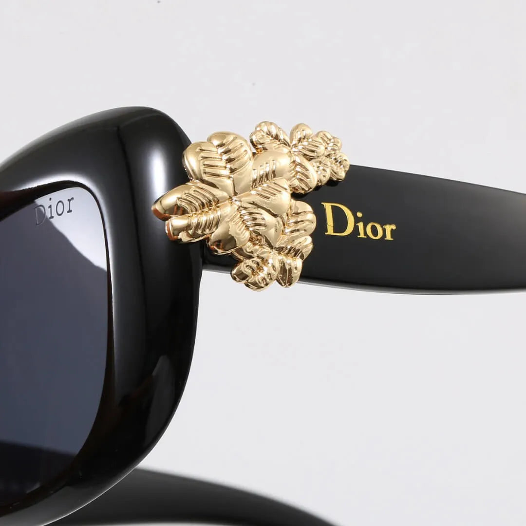 Oval Floral Decor Sunglasses