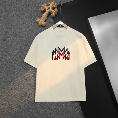 Zig‑zag M Logo Print T‑Shirt