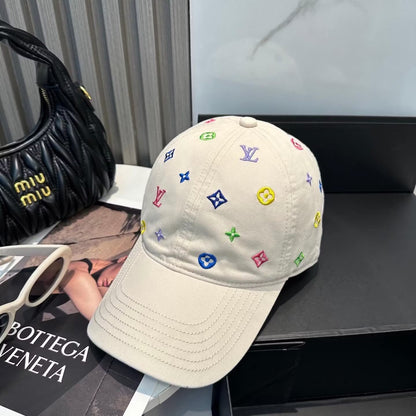 Colorful Embroidered Trendy Baseball Cap