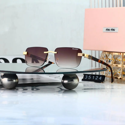 Retro Metal Cut Edge Fashion Sunglasses
