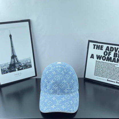 Denim Jacquard Webbing Baseball Cap