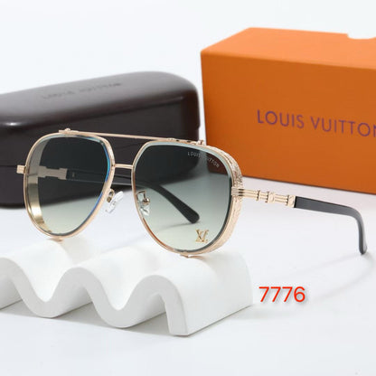 Thick Frame Aviator Sunglasses