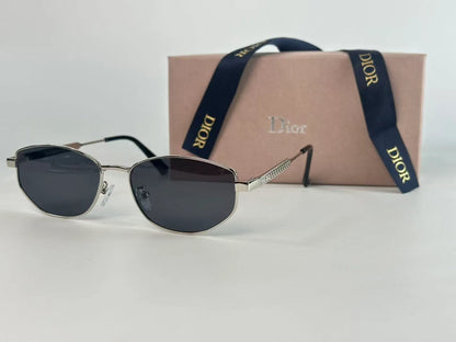 Thin Frame Irregular Rectangle Sunglasses