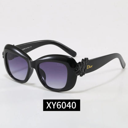 Oval Floral Decor Sunglasses