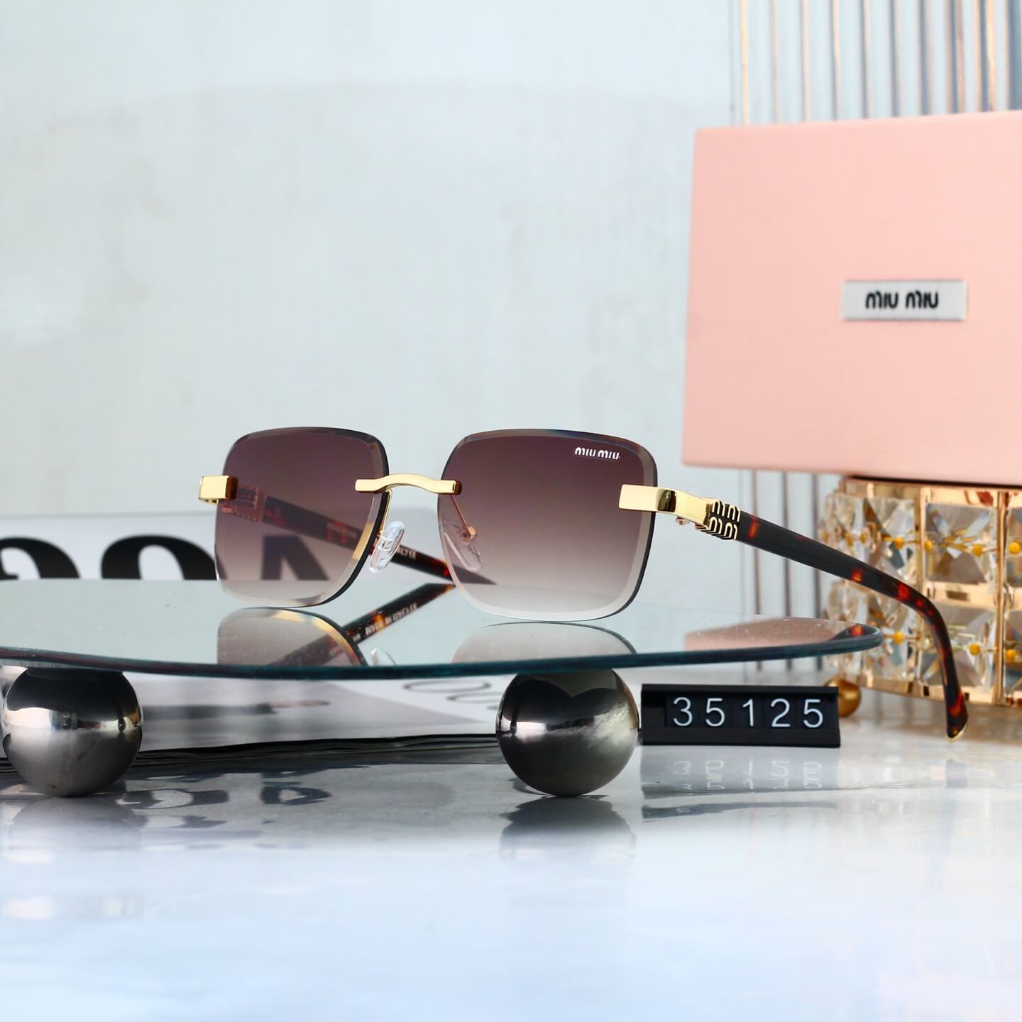 Retro Metal Cut‑Edge Fashion Sunglasses