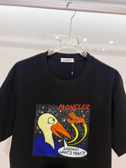 Space Duck Cartoon Oversized T‑shirt