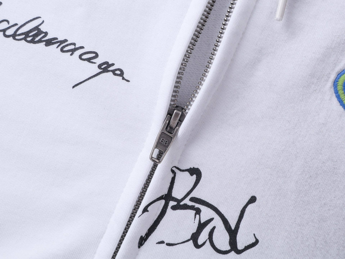 Raglan Sleeve Color-Block Signature Jacket