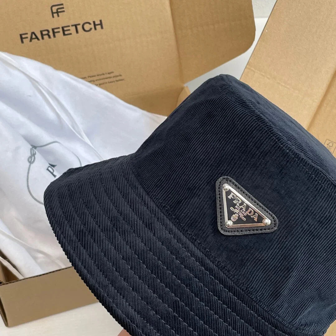 Classic Pattern Denim Bucket Hat