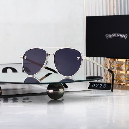 Vintage Slim Aviator Sunglasses