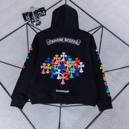 Classic Scroll Sanskrit Zip-Up Jacket