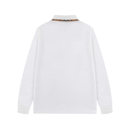 New Striped Collar Sweatshirt