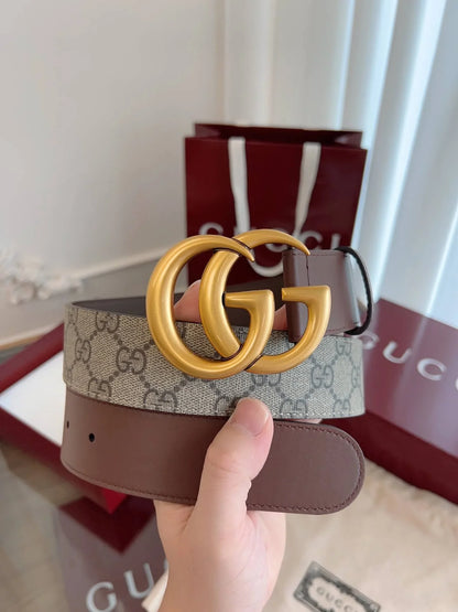 Fabric & Leather Patchwork Belt