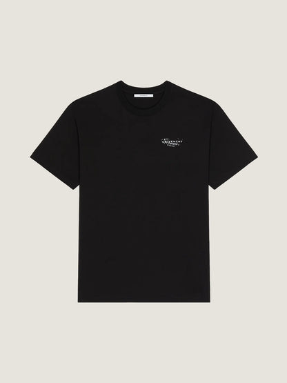 Double‑Exposure Letter Print T‑Shirt
