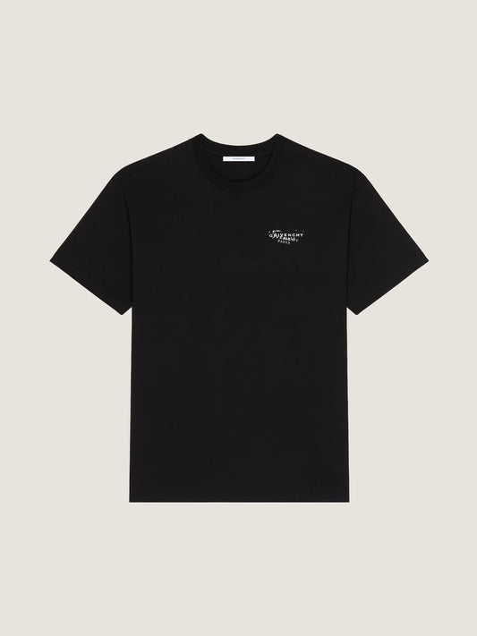 Double‑Exposure Letter Print T‑Shirt