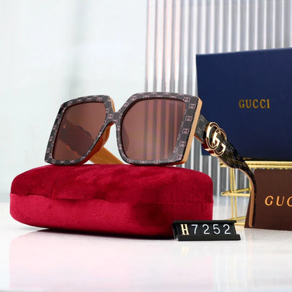 Oversized Letter Temple Sunglasses