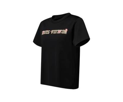 Floral Letter T‑Shirt