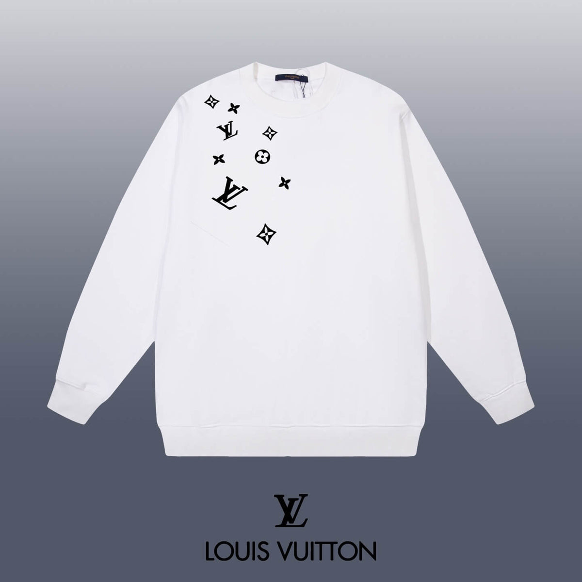 Star Jacquard Printed Sweatshirt