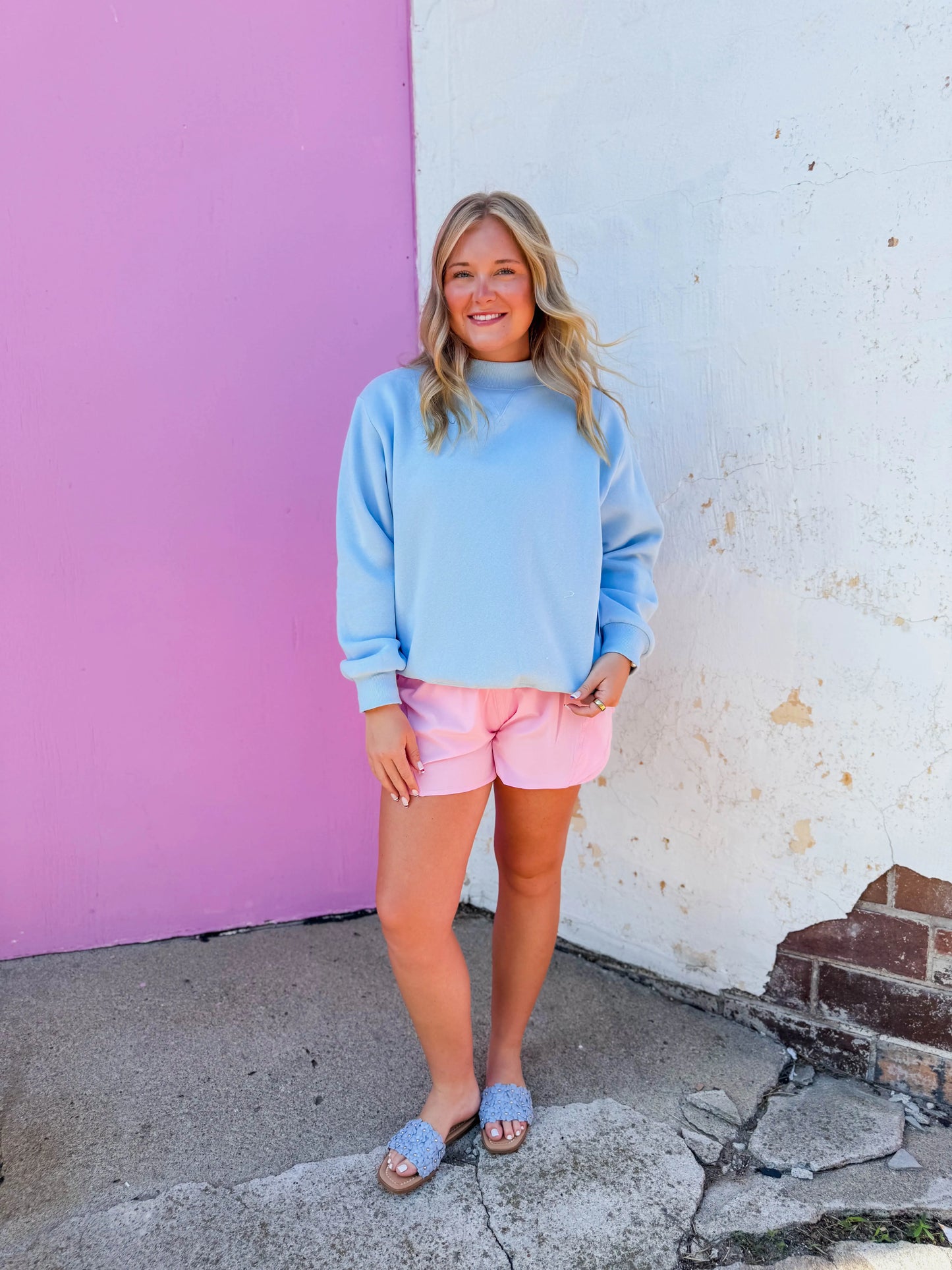 Easy Breezy Shorts-Sugar Pink