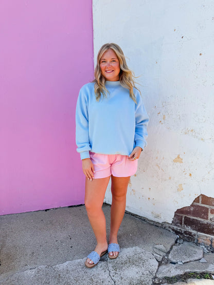 Easy Breezy Shorts-Sugar Pink
