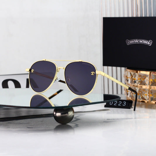 Vintage Slim Aviator Sunglasses