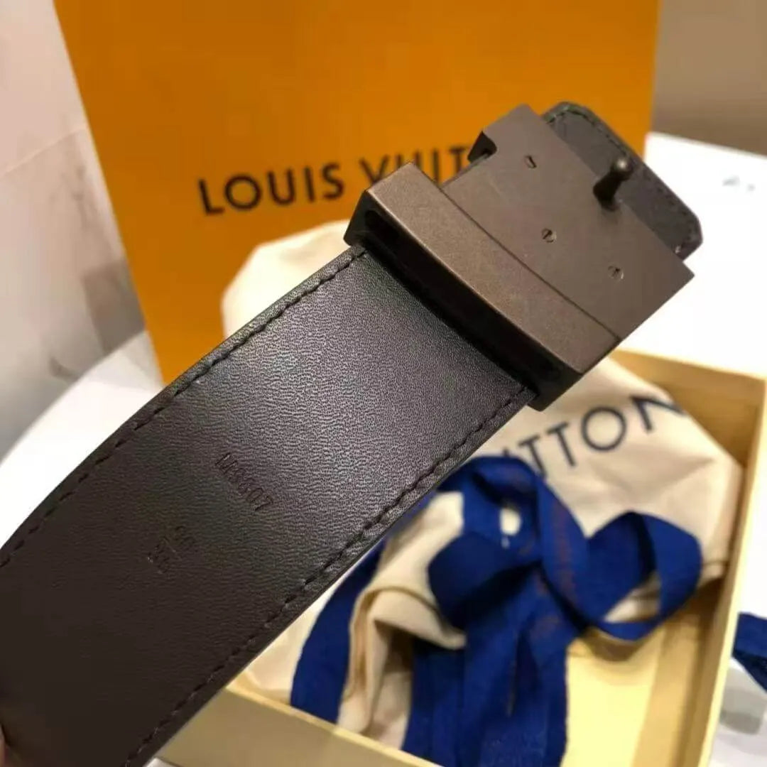 Brown Check Pattern Belt