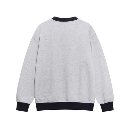 V-Neck Design Sweatshirt