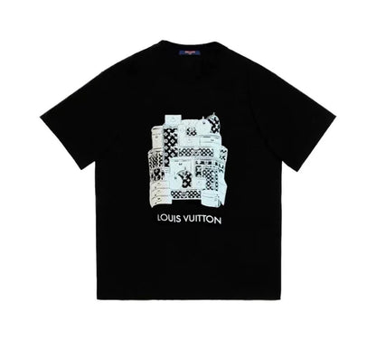 Castle Pattern Print T Shirt