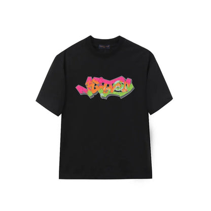 Multicolor Graffiti Letter T-Shirt