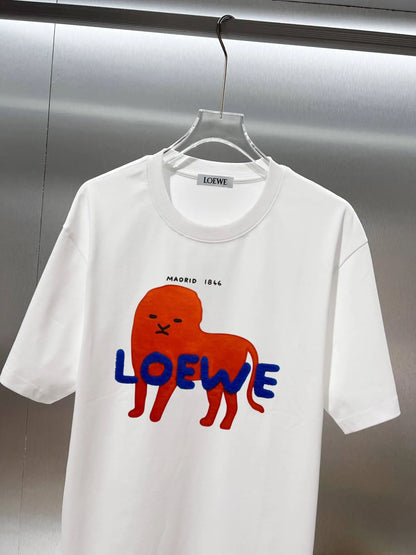 Lion Graphic Print Short Sleeve T‑Shirt