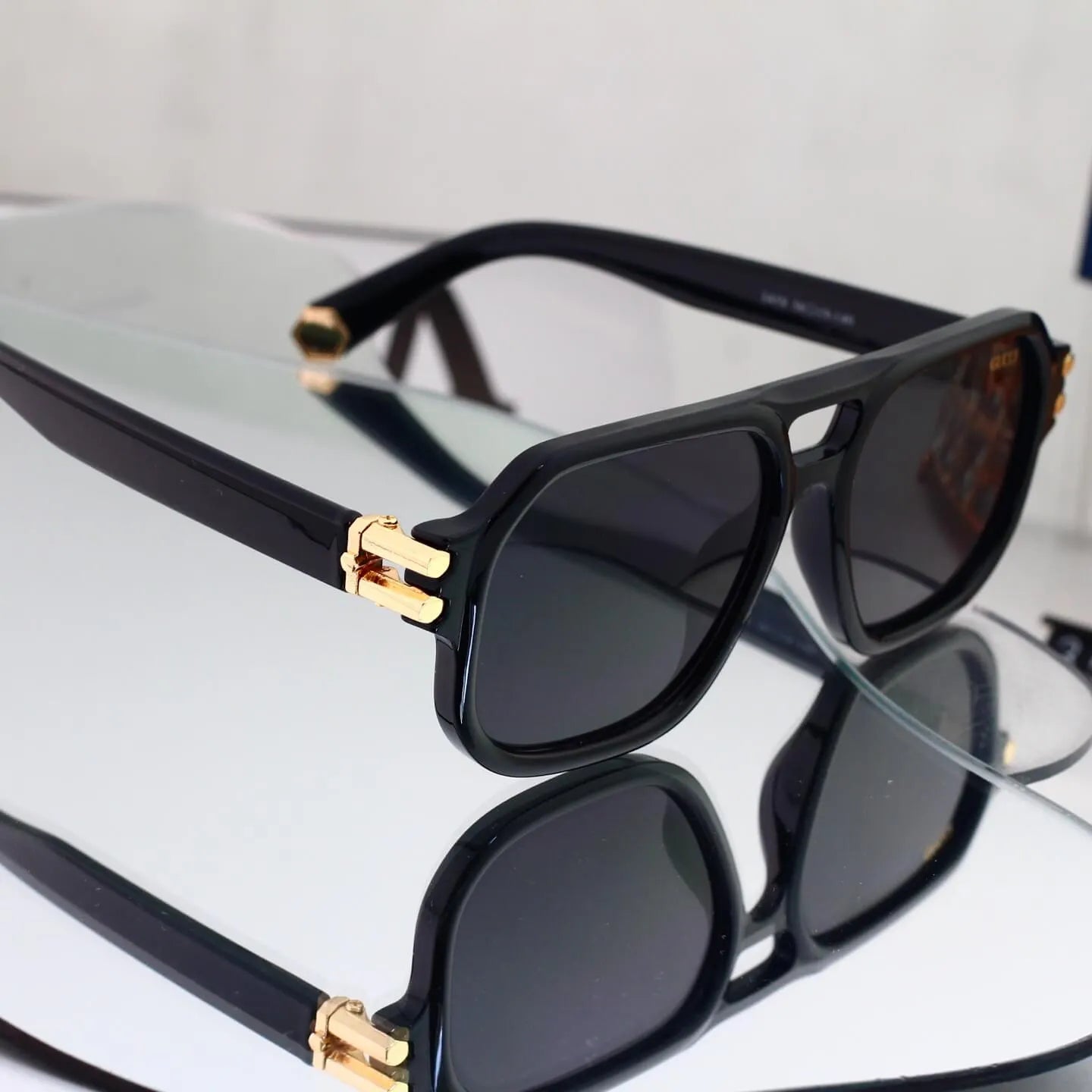 Double Bridge Square Sunglasses